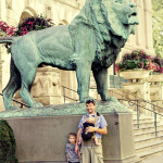 Chicago Art Institute Lion family photography