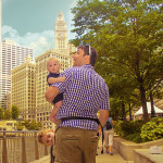 Chicago Riverwalk family photography